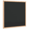 Tableau noir avec cadre bois de pin massif noir 40x40 cm 