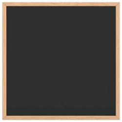 Tableau noir avec cadre bois de pin massif noir 40x40 cm 