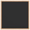 Tableau noir avec cadre bois de pin massif noir 40x40 cm 