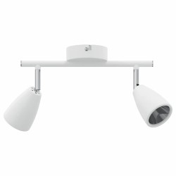 Projecteur de plafond à deux voies ajustables blanc GU10 