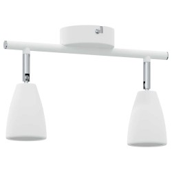 Projecteur de plafond à deux voies ajustables blanc GU10 
