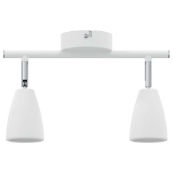 Projecteur de plafond à deux voies ajustables blanc GU10 