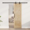 Porte Coulissante avec Ensemble Quincaillerie 61x198,5 cm Bois Massif Pin 