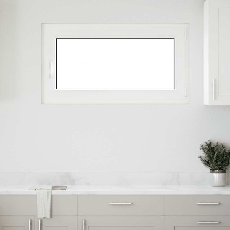 Fenêtre de sous-sol« RISOR » 110 x 70 cm oscillo-battante DIN droite blanche 