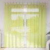 Rideaux en voile avec passants 2 pcs vert pomme 