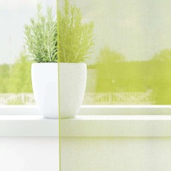 Rideaux en voile avec passants 2 pcs vert pomme 