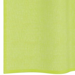 Rideaux en voile avec passants 2 pcs vert pomme 