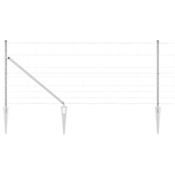 Clôture de champ 1x25 m en acier galvanisé 