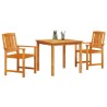 Ensemble de salle à manger d'extérieur 3 pcs 90 x 90 x 74 cm 