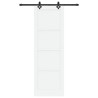 Porte coulissante avec kit 'ORKDAL'en pin massif blanc 