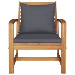 Chaises de jardin 2 pcs Marron 60 x 65 x 76.5 cm 