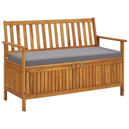 Banc de rangement de jardin 120 cm Bois d'acacia solide 