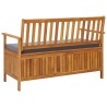 Banc de rangement de jardin 120 cm Bois d'acacia solide 