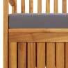 Banc de rangement de jardin 120 cm Bois d'acacia solide 