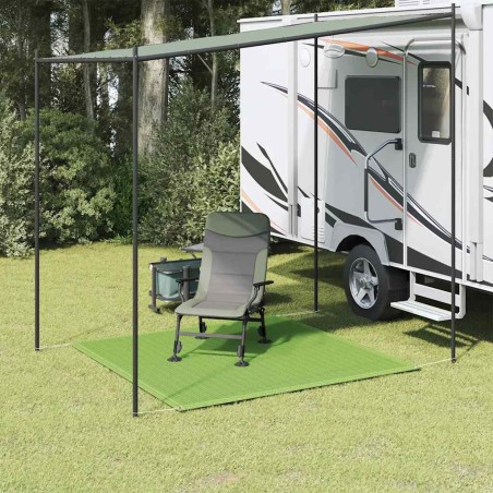 Tapis de tente vert clair 200x200 cm PEHD 