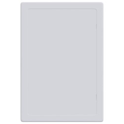 Panneaux d'Accès 2 pcs Blancs + toit anthracite, tube argent foncé comme échantillon et lien Plastique ABS 