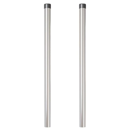 Poteaux de clôture 2 pcs Argent 60 cm Acier galvanisé 