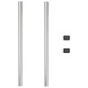 Poteaux de clôture 2 pcs Argent 60 cm Acier galvanisé 
