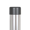 Poteaux de clôture 2 pcs Argent 60 cm Acier galvanisé 