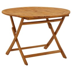 Table pliable de jardin 110 cm Bois d'acacia massif 