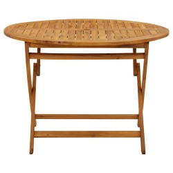 Table pliable de jardin 110 cm Bois d'acacia massif 
