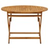 Table pliable de jardin 110 cm Bois d'acacia massif 