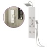 Panneau de douche Verre 25x47,5x130 cm Blanc 
