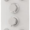 Panneau de douche Verre 25x47,5x130 cm Blanc 