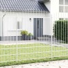 Clôture de jardin blanche, 3,4 x 2 m, en acier 