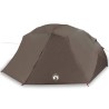 Tente de pêche 7 personnes marron, imperméable 
