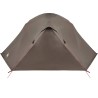 Tente de pêche 7 personnes marron, imperméable 