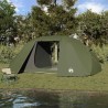 Tente de pêche 7 personnes vert olive étanche 