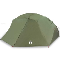 Tente de pêche 7 personnes vert olive étanche 