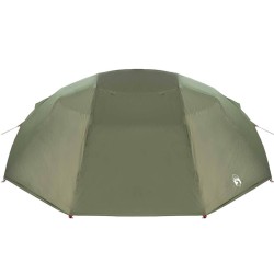Tente de pêche 7 personnes vert olive étanche 