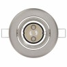 Spots Encastrés 6 pcs Ronds GU10 Argent Ø90 mm Acier 
