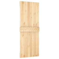 Porte coulissante et kit de quincaillerie 80x210 cm pin massif 