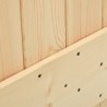 Porte coulissante et kit de quincaillerie 80x210 cm pin massif 