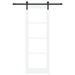 Porte Coulissante avec Kit de Matériel 'ORKDAL'Blanche 73,5x211 cm 