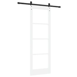 Porte Coulissante avec Kit de Matériel 'ORKDAL'Blanche 73,5x211 cm 