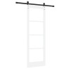 Porte Coulissante avec Kit de Matériel 'ORKDAL'Blanche 73,5x211 cm 