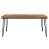 Table de jardin avec pieds épingle à cheveux 180x90x75 acacia 