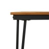 Table de jardin avec pieds épingle à cheveux 180x90x75 acacia 
