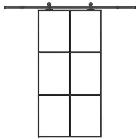 Porte coulissante et quincaillerie ESG verre et aluminium 