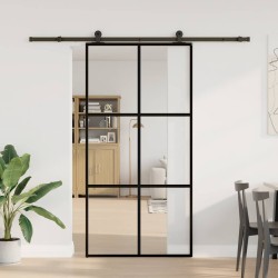Porte coulissante et quincaillerie ESG verre et aluminium 
