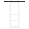 Porte Coulissante avec Kit de Matériel 'ORKDAL'Blanche 73.5 x 198.5 cm 