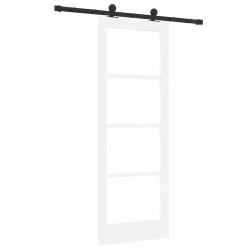 Porte Coulissante avec Kit de Matériel 'ORKDAL'Blanche 73.5 x 198.5 cm 