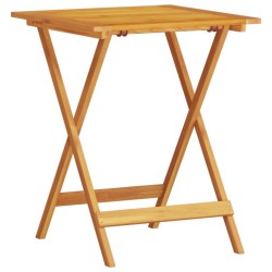 Ensemble meubles extérieur 3 pcs Bois Naturel 60 x 60 x 75 cm 