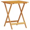 Ensemble meubles extérieur 3 pcs Bois Naturel 60 x 60 x 75 cm 