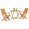 Ensemble de mobilier d'extérieur 3 pcs 70 x 70 x 75 cm 