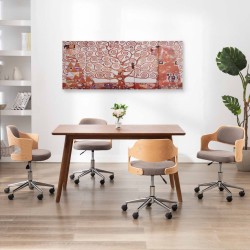 Ensemble de tableau sur toile Arbre Jaune 150x60 cm 